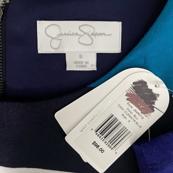 Jessica Simpson color block cotton dress. - Picture 3 of 3